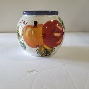 Oneida vintage three inch hand painted sugar bowl